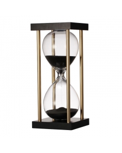 "HOURGLASS IN STAND,BLACK"