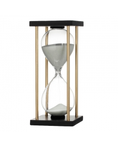 "HOURGLASS IN STAND,WHITE "