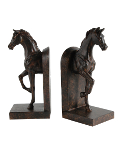 S/2 Trotting Horse Bookends 