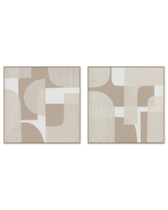 82x82CM 2/set Framed Canvas-Arc of Natural