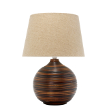 Table Lamp with shade- bamboo