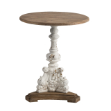 White round side table