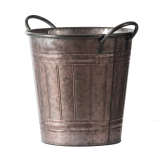Metal planter w/handles