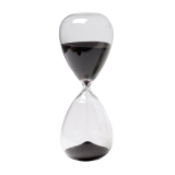 30min sand hour glass black
