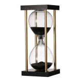 "HOURGLASS IN STAND,BLACK"
