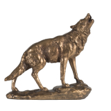 23.5 X 6.5 X 23cm  Wolf Statue