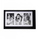 4X6x3 Black Wooden Frame