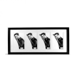  Photo frame 4 windows warmnut