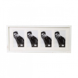 4x6inch photo Frame 4p White