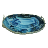 Luxe blue marble tray