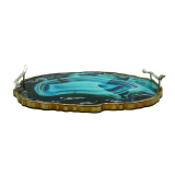 Luxe dark marble tray