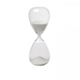 Hourglass sand timer white
