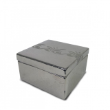 13.5CM SQ Box- silver