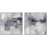 S/2 84CM Canvas Frosty Blue