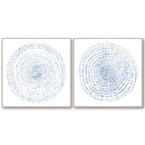S/2 84CM Concentric Canvas