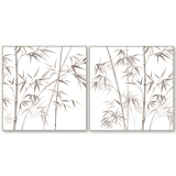 S/2 84CM BambooFrondsLight