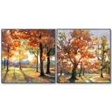 S/2 84CM Fall Canvas