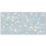 S/2 84CM Blue Nature Framed