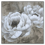 100x100CM Greyscale FlowersFra