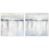 S/2 82x82CM Canvas Winter