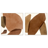 2/Set 80CM Canvas Brown Rocks