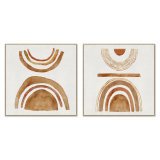 2/Set 82 x 82CM Framed Canvas