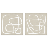 82x82CM 2/set Framed Canvas-Se