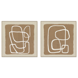 82x82CM 2/set Framed Canvas-In