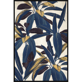 80x120CM Canvas Blue Leaves
