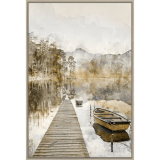 80x120CM Canvas Boat n Jetty