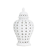 51CM White Hampton Lace Jar