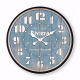 80CM Blue Iron Wall Clock