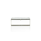 18CM silver string mirror box