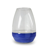 27CM Blue and White Candle/H