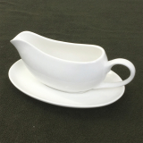 9in Gravy Boat and Saucer