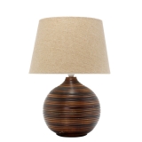 Table Lamp with shade- bamboo