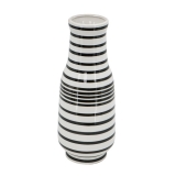 Black/White Hand Painted Vase