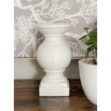 25cm White Candle Holder