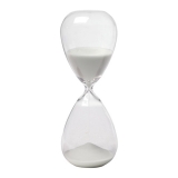 30 min sand hour glass white