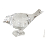 Glass tealight candle holder