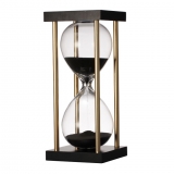 "HOURGLASS IN STAND,BLACK"