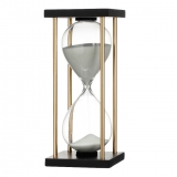 "HOURGLASS IN STAND,WHITE "