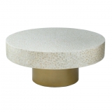 "Capiz Coffee Table,Cream"