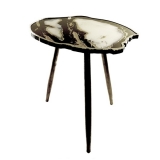 H62CM Dark Marble Tea Table