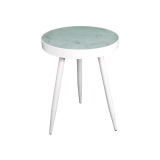 48CM Round Tea Table White