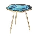 H62CM Blue Marble Tea Table