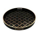 45CM Black and Gold Livi Tray