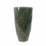 35CM green crackled vase