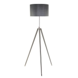 124cm Milan Silver Floor Lamp