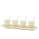 Ice Cream Serving Set  for 4